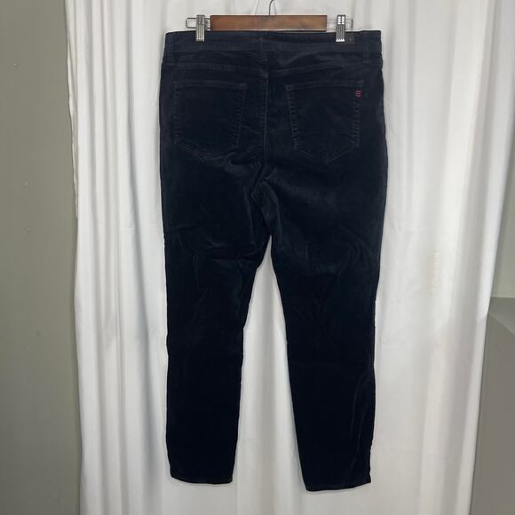 EV1 jeans black pants women's 14 velvet 5 pocket blue jean styling stretchy - Picture 4 of 14